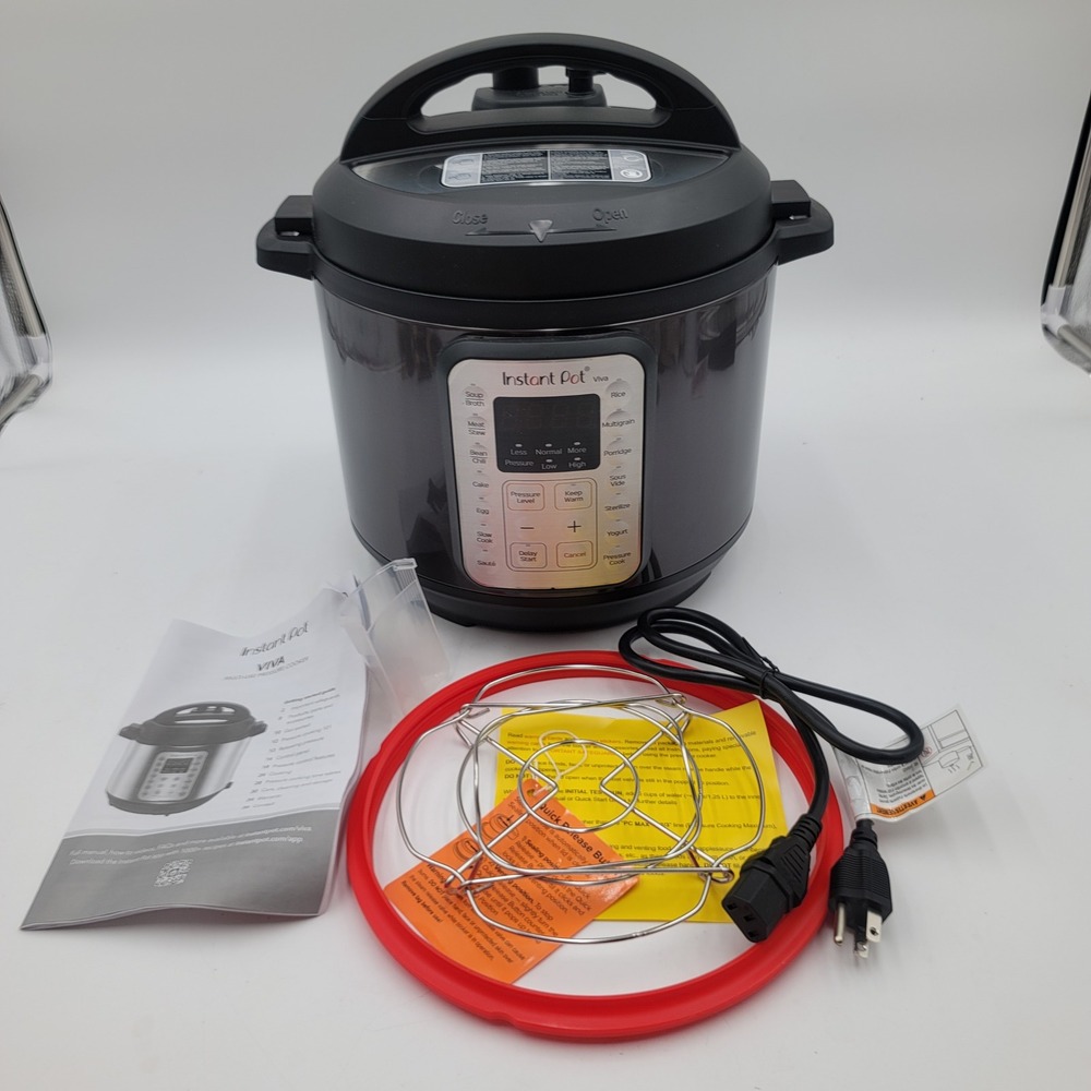 Instant‎ Pot Viva 9-in-1 Multi-Use Programmable Pressure Cooker Black 6 Quart